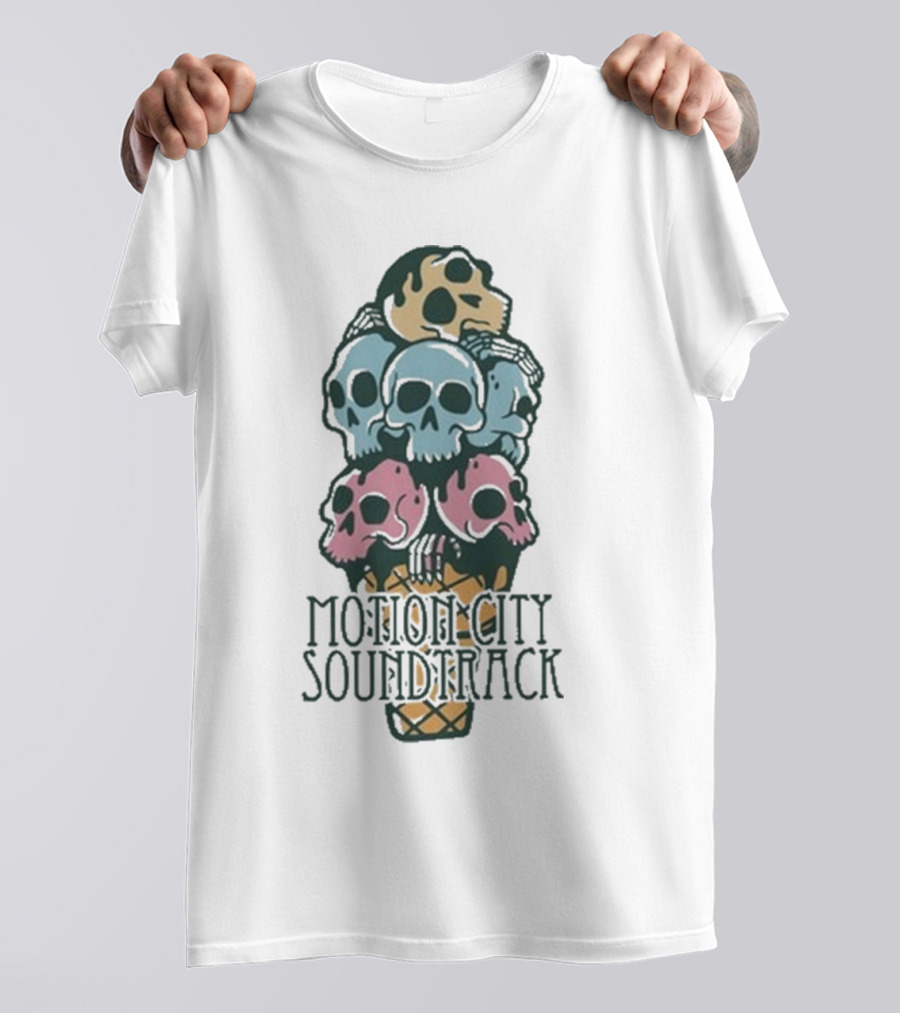 Motion City Soundtrack Ice Cream Skull Tower T-Shirt
