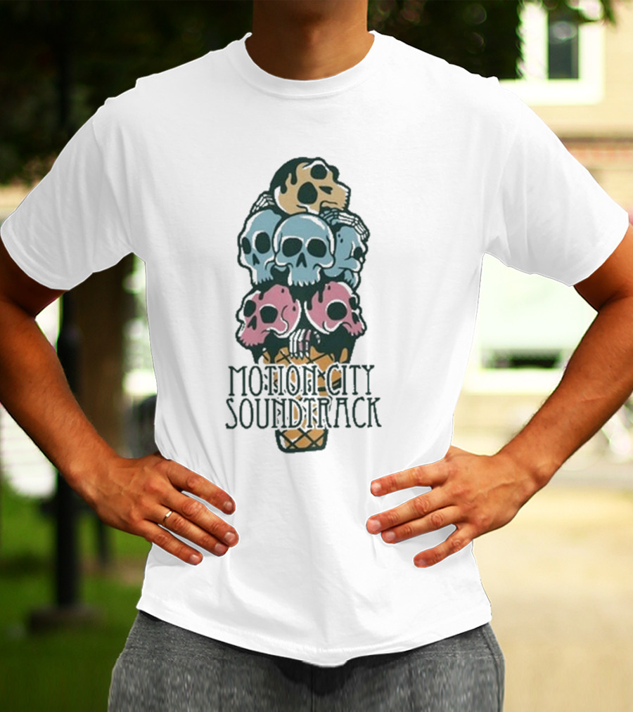 Motion City Soundtrack Ice Cream Skull Tower T-Shirt