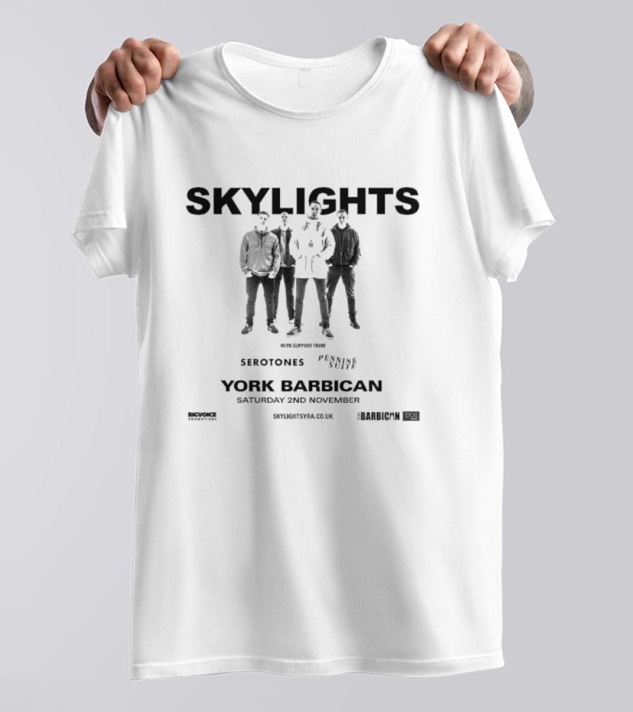 Skylights With Serotones And Pennine Suite York Barbican Saturday 2nd November T-Shirt