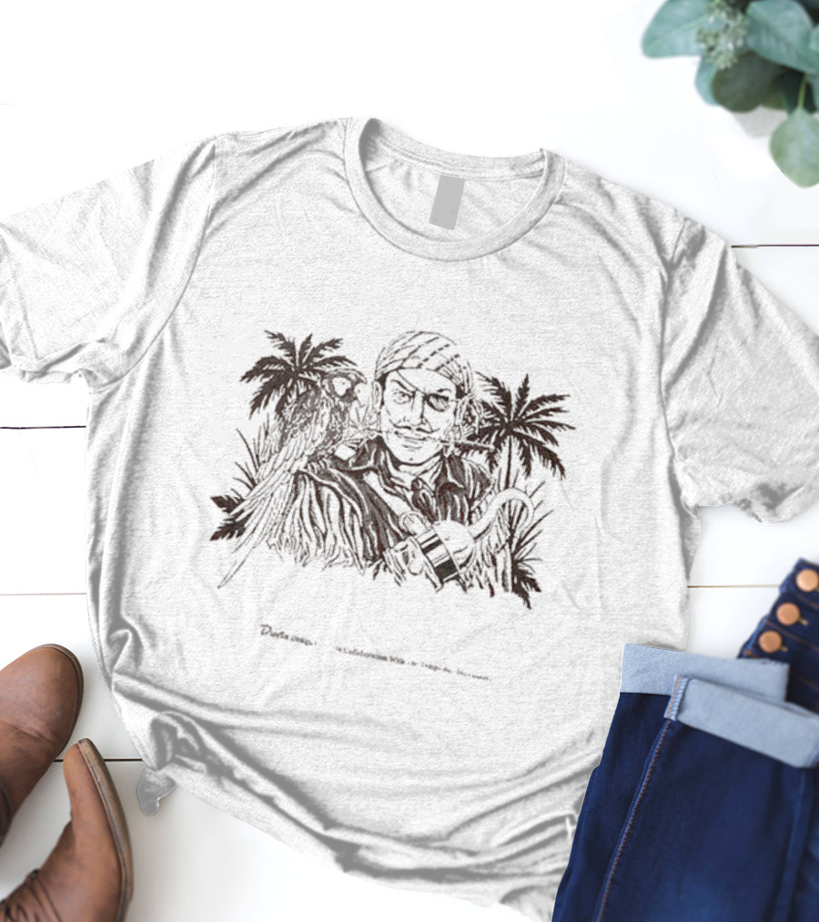 Tampa Bay Buccaneers Fire The Cannons Duvin Designs Co. Collaboration Pirate And Parrot T-Shirt