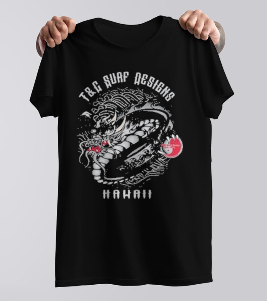 T&C Surf Designs Hawaii Fierce Dragon T-Shirt