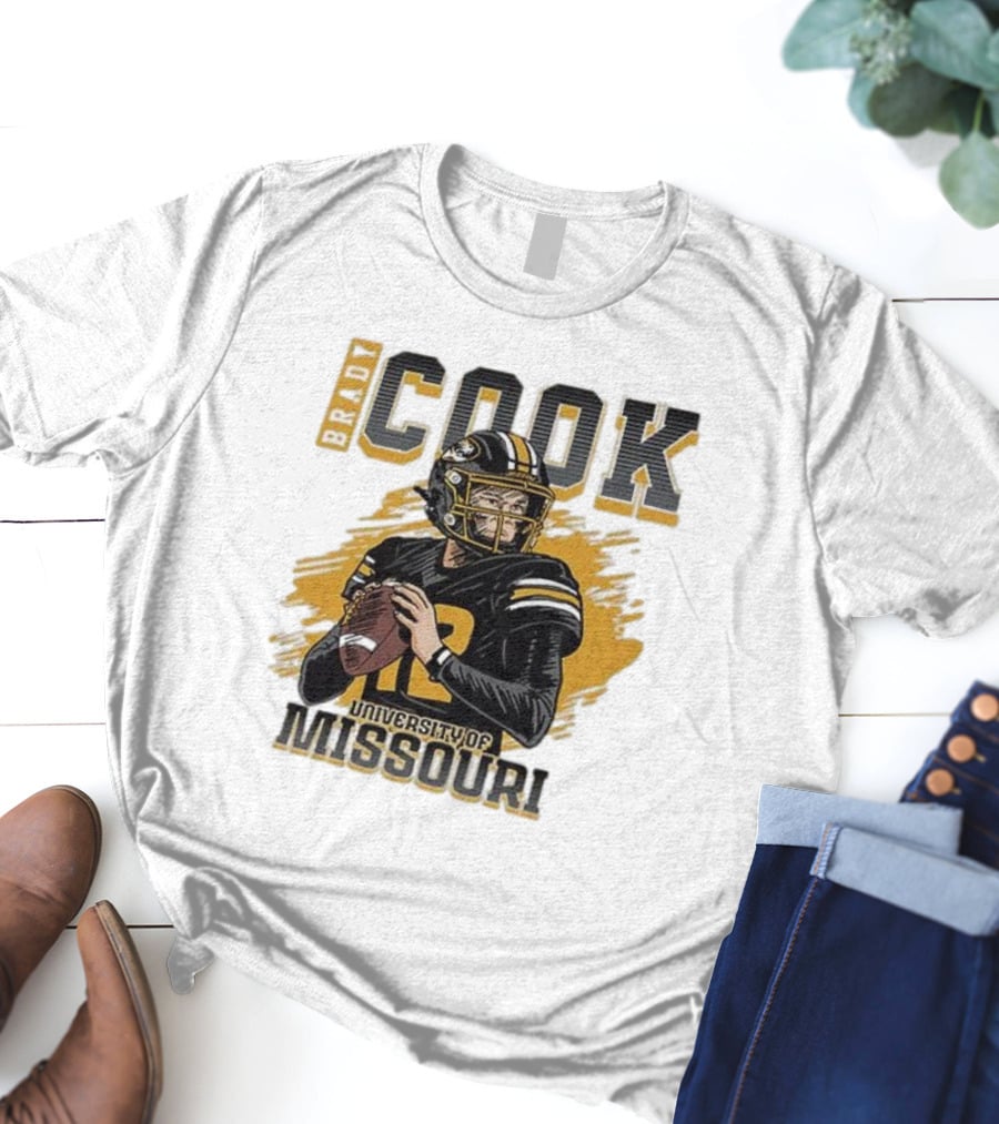 Brady Cook University Of Missouri Football Player T-Shirt