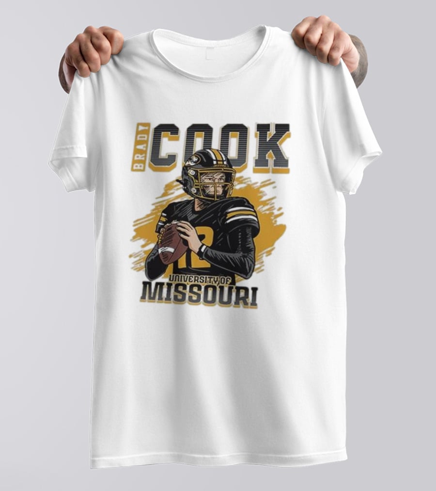 Brady Cook University Of Missouri Football Player T-Shirt