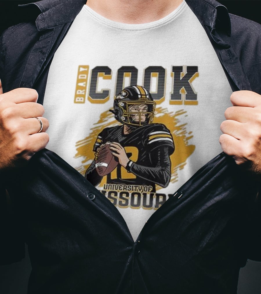 Brady Cook University Of Missouri Football Player T-Shirt