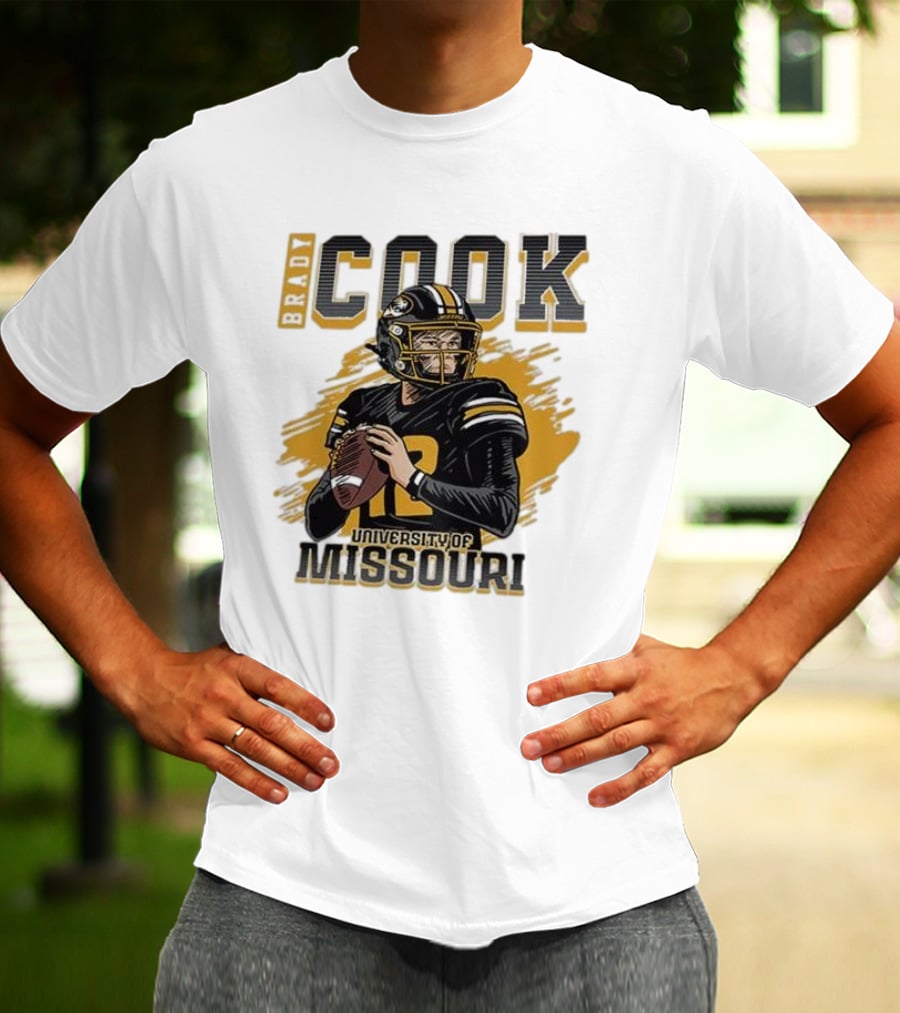Brady Cook University Of Missouri Football Player T-Shirt