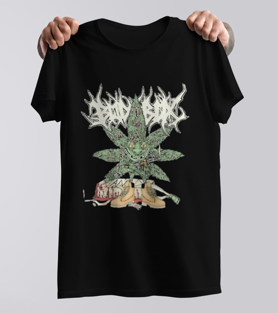 Bodybox Smoke Bars Graffiti Leaf Character Urban Boots T-Shirt