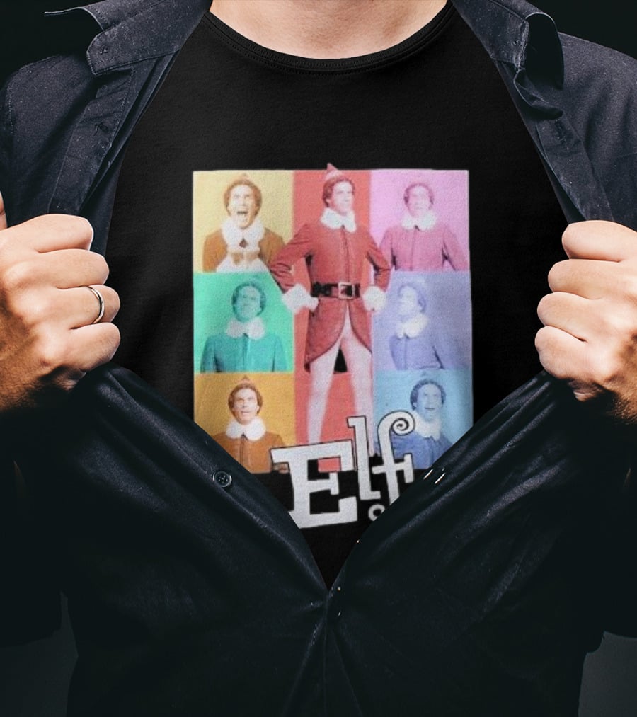 Elf Colorful Pop Art Collage T-Shirt