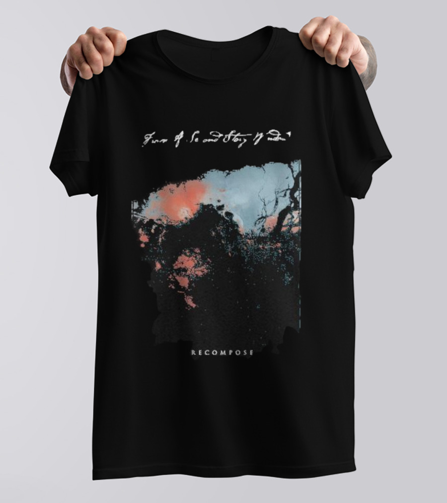 From A Second Story Window Recompose Abstract Landscape T-Shirt