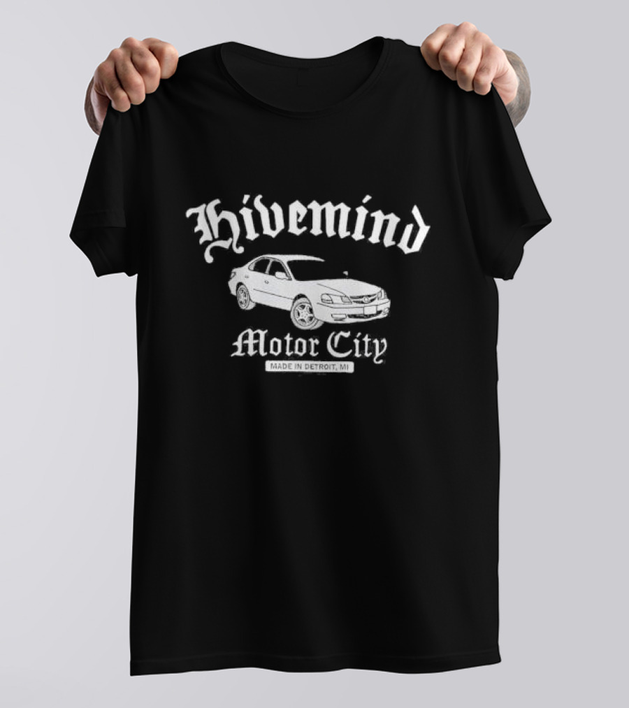Hivemind Motor City Made In Detroit MI Car T-Shirt
