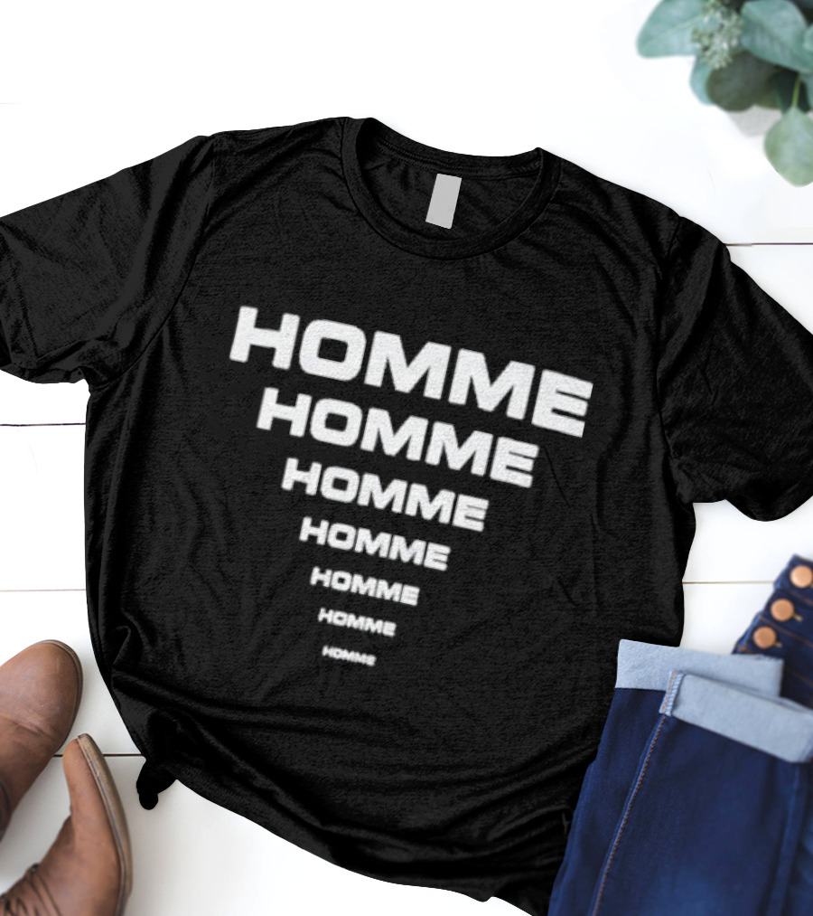 Homme Homme Homme Homme Homme Homme Homme Skim Milk X Homme Vt Black T-Shirt