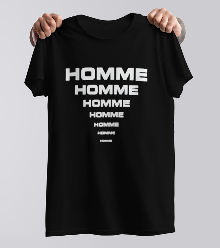 Homme Homme Homme Homme Homme Homme Homme Skim Milk X Homme Vt Black T-Shirt