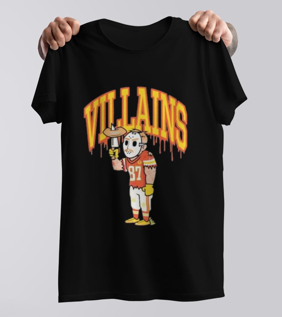 Villains 87 Sewkc X Made Mobb Football Masked Character T-Shirt