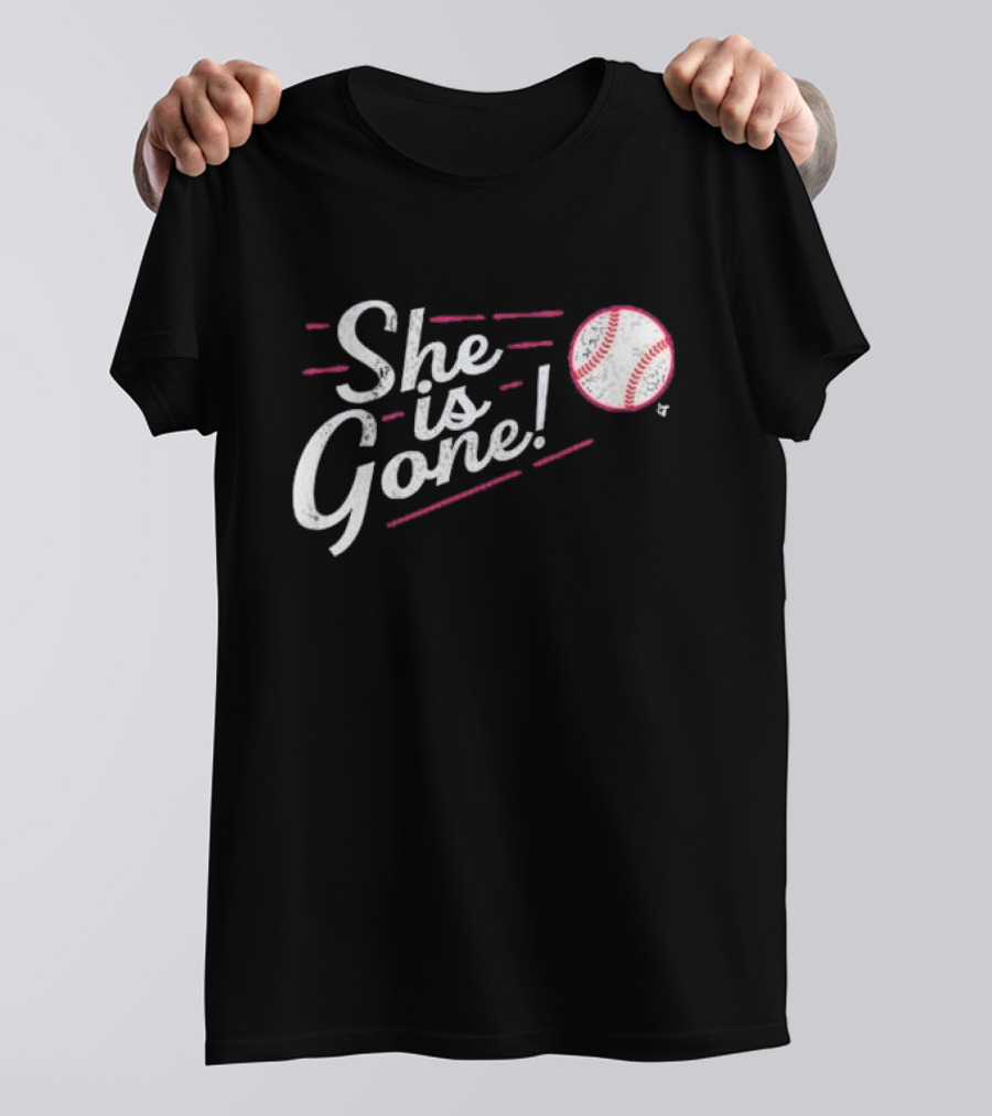 She Is Gone Baseball Los Angeles T-Shirt