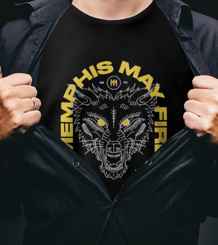 Memphis May Fire Some Say It's Hell Wolf Illustration Homw To Me T-Shirt