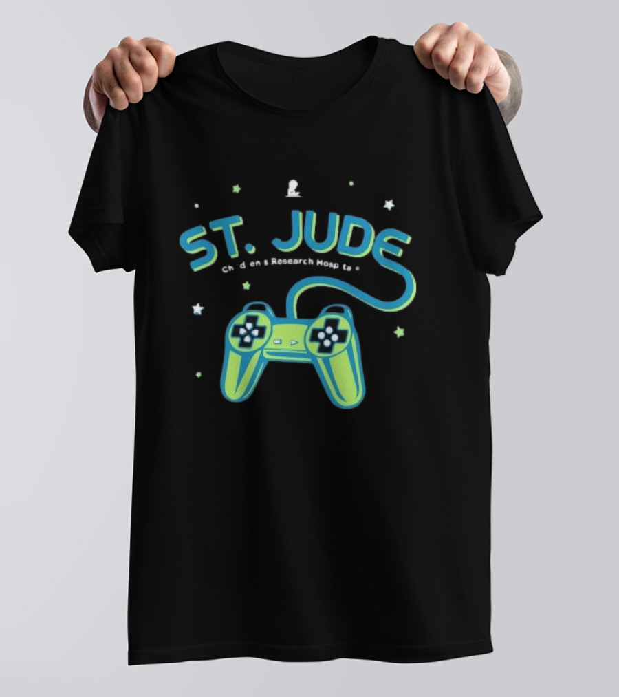 ST. JUDE Children's Research Hospital Gaming Controller Stars T-Shirt