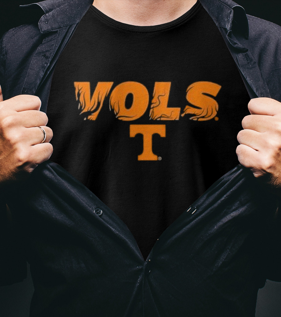 Vols Tennessee Volunteers Football Dark Mode T-Shirt