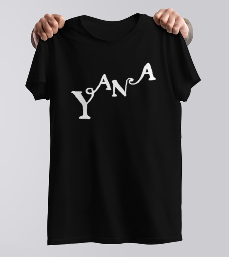 Yana Amy Curved Typography T-Shirt