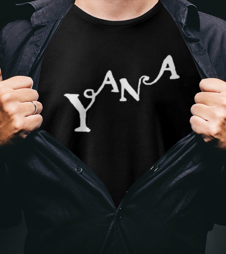 Yana Amy Curved Typography T-Shirt