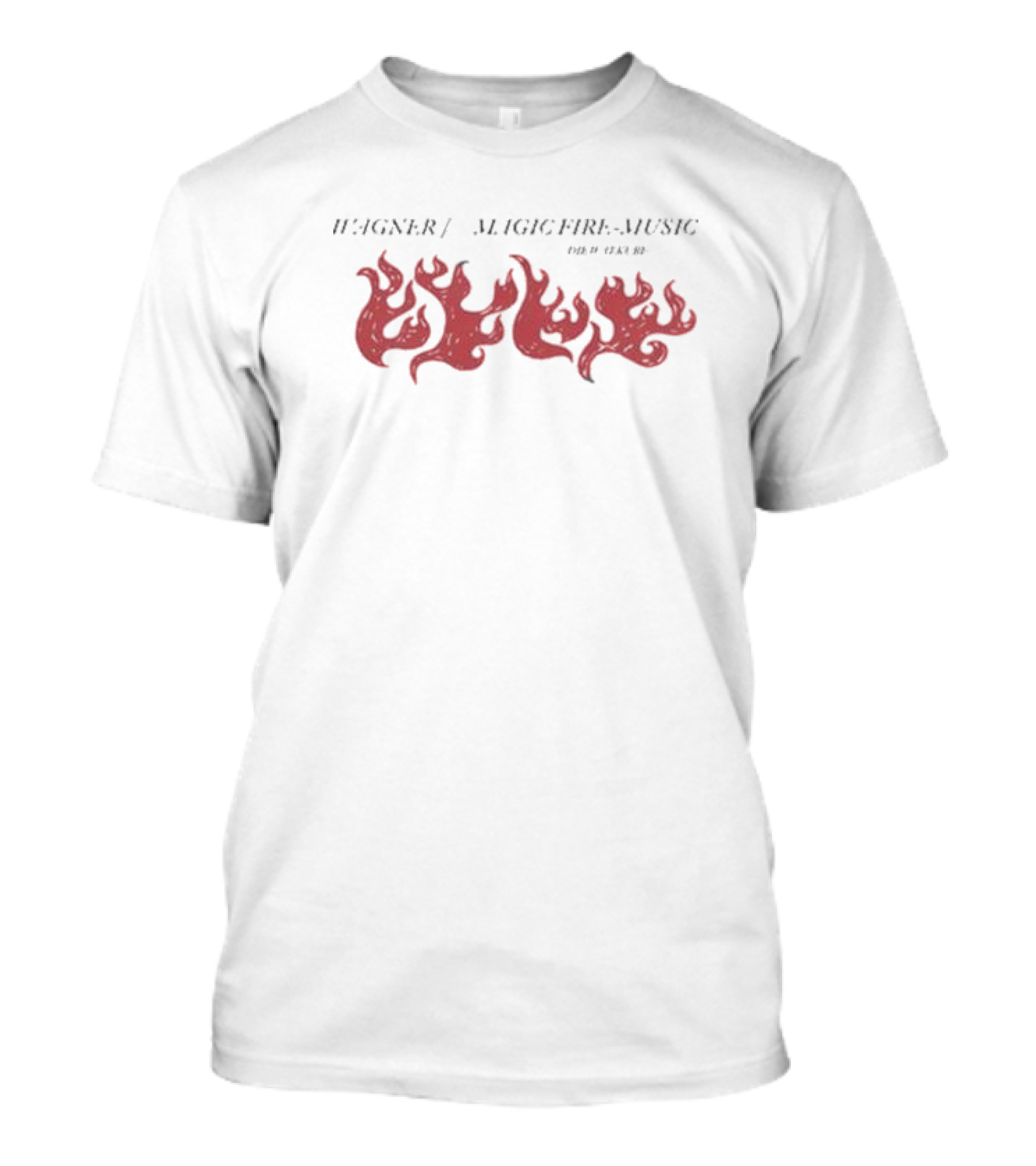 Wagner Magic Fire Music Red Flame Design By Worn Recs T-Shirt