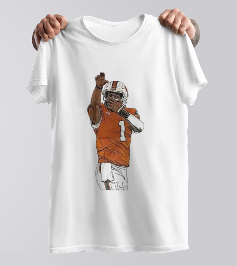 Cameron Ward Washington State Cougars Football Action Pose T-Shirt