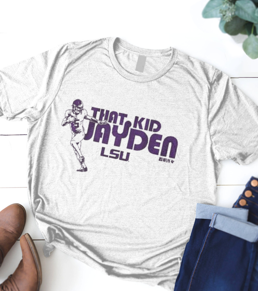 LSU Tigers That Kid Jayden Daniels NFLPA T-Shirt