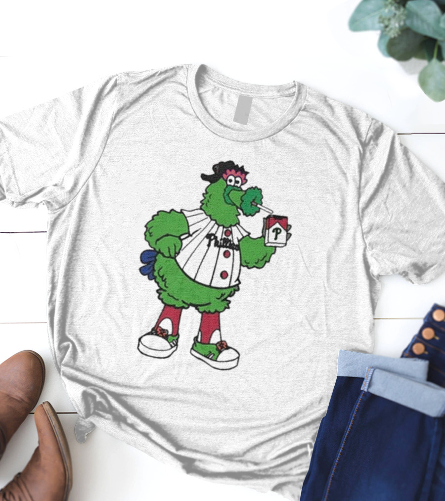 Philadelphia Phillies Mascot Smoking Pirate T-Shirt