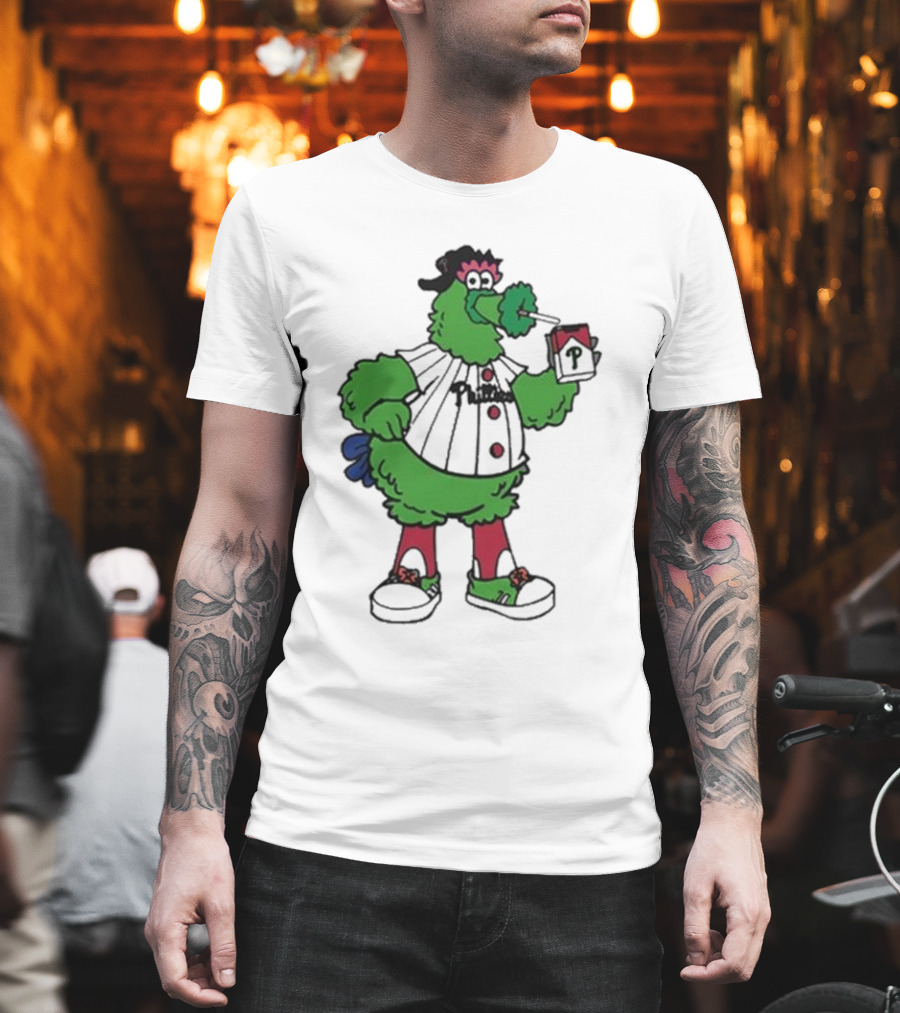 Philadelphia Phillies Mascot Smoking Pirate T-Shirt
