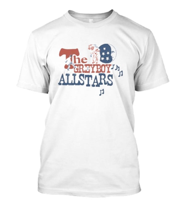 The Greyboy Allstars Bear And Moon Musical Notes T-Shirt