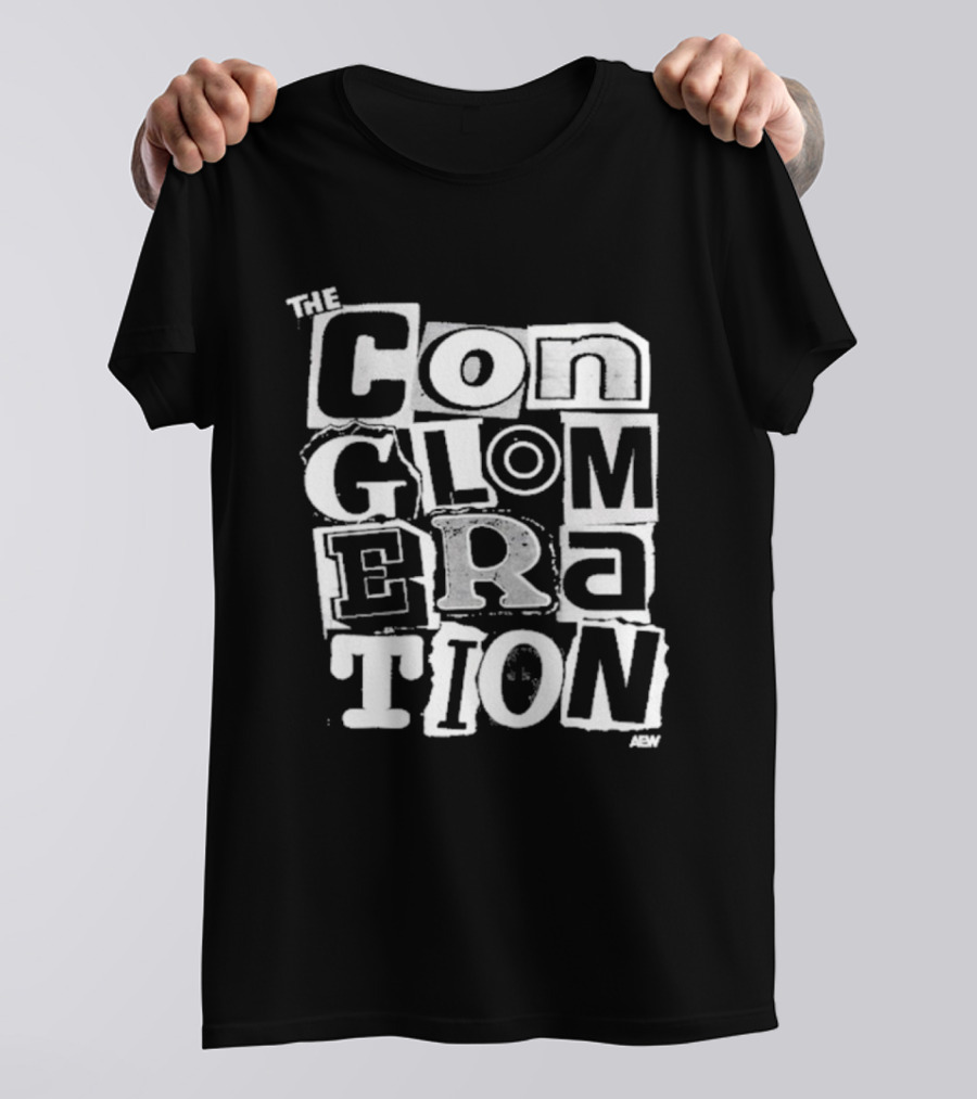 Pro Wrestling AEW The Conglomeration Top Rope Tuesday Black T-Shirt