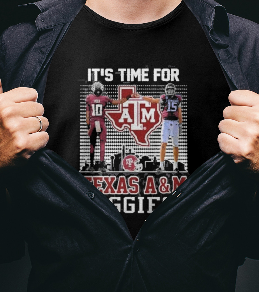 Texas A&M Aggies It's Time For Marcel Reed Conner Weigman T-Shirt