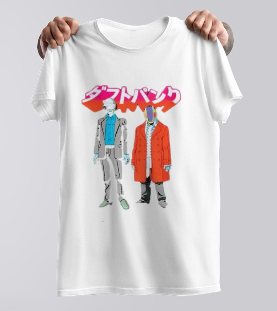 Daft Punk Anime Style Characters T-Shirt