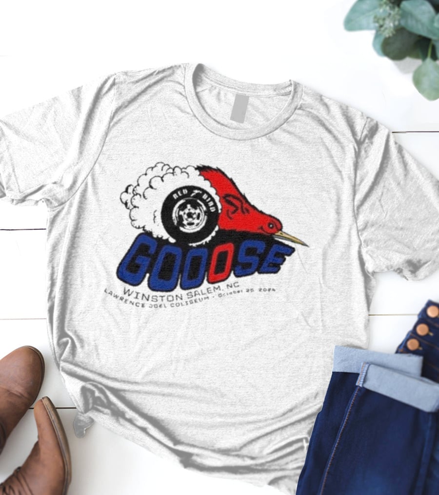 Goose Red Head Winston Salem NC Lawrence Joel Coliseum October 25 T-Shirt