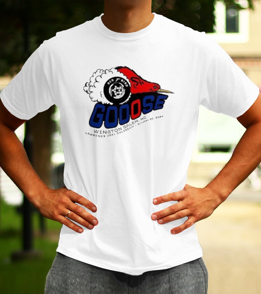 Goose Red Head Winston Salem NC Lawrence Joel Coliseum October 25 T-Shirt