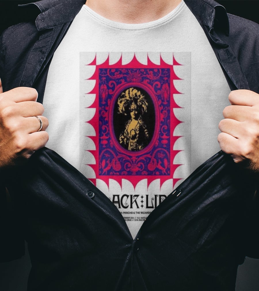 Black Lips With Poncho And The Wizards Santa Cruz San Luis Obispo T-Shirt