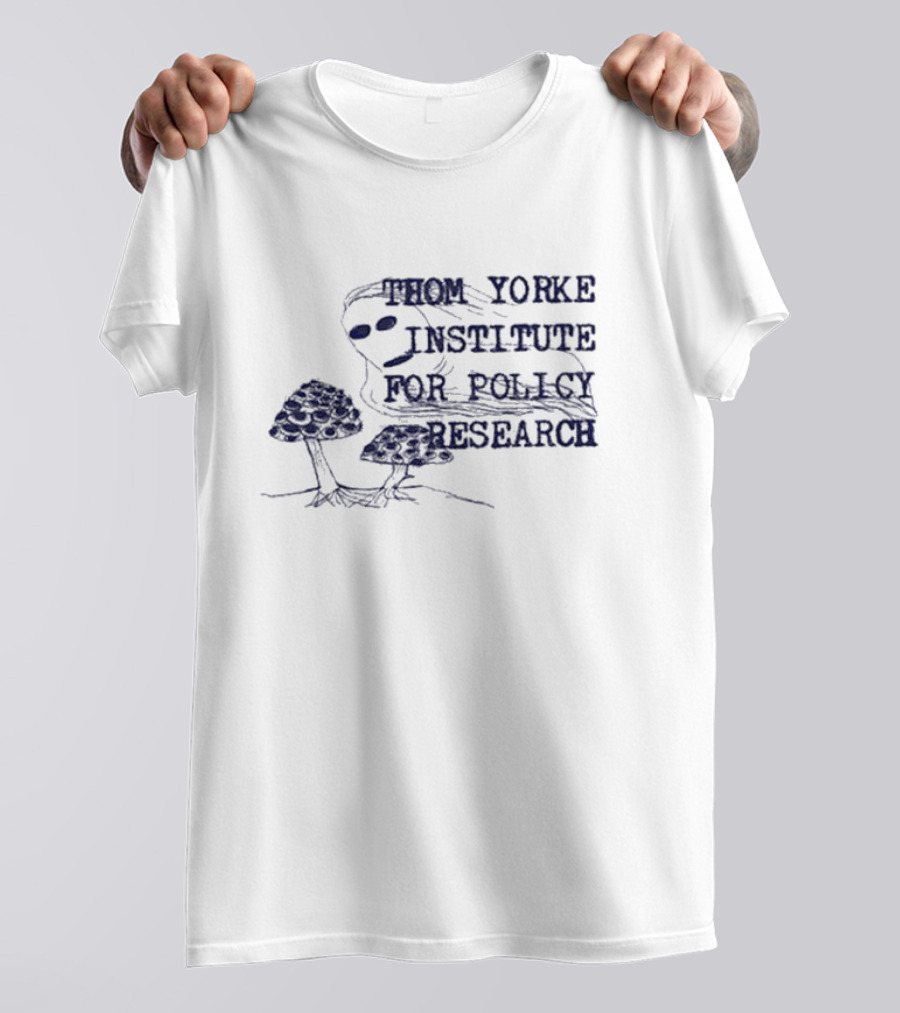 Thom Yorke Institute For Policy Research Mushroom Sketch T-Shirt