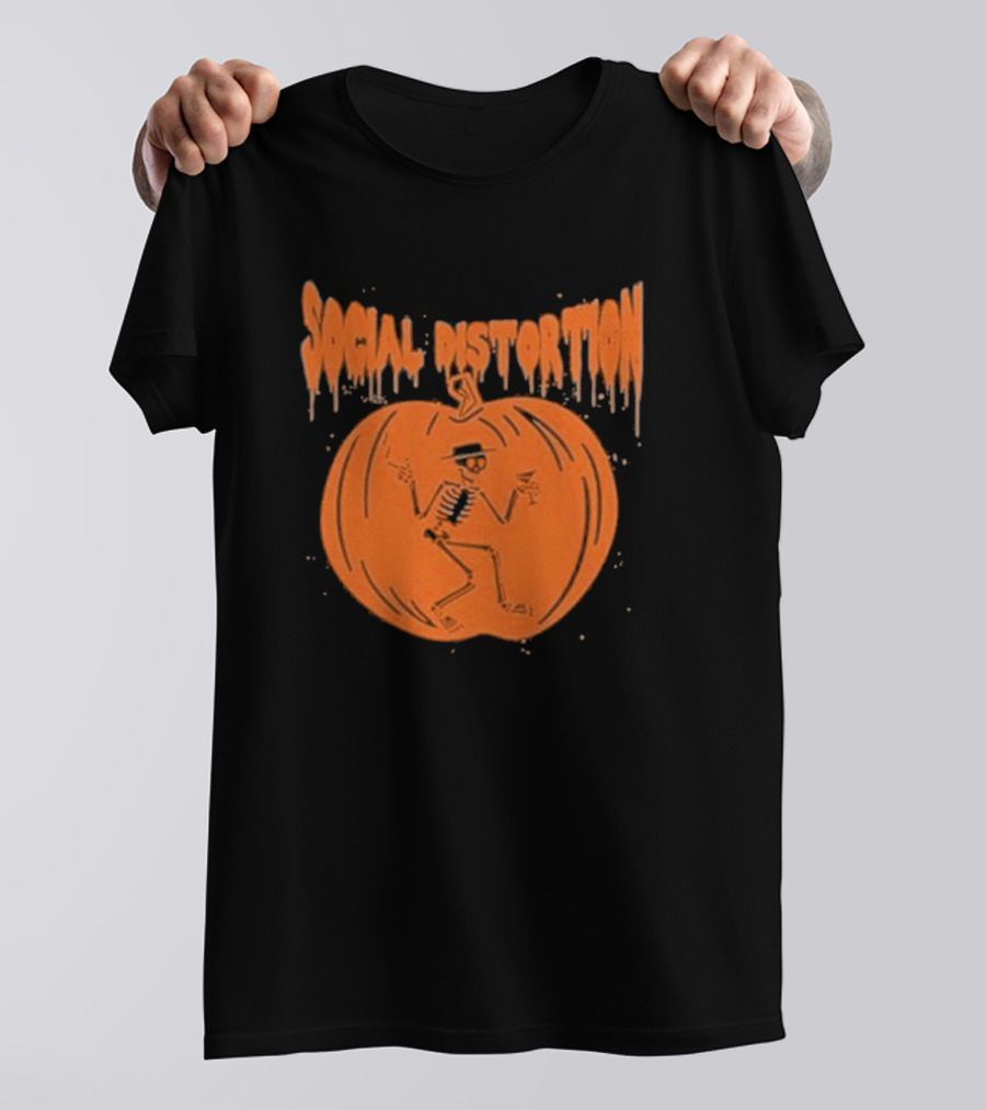 Social Distortion Skeleton Pumpkin T-Shirt
