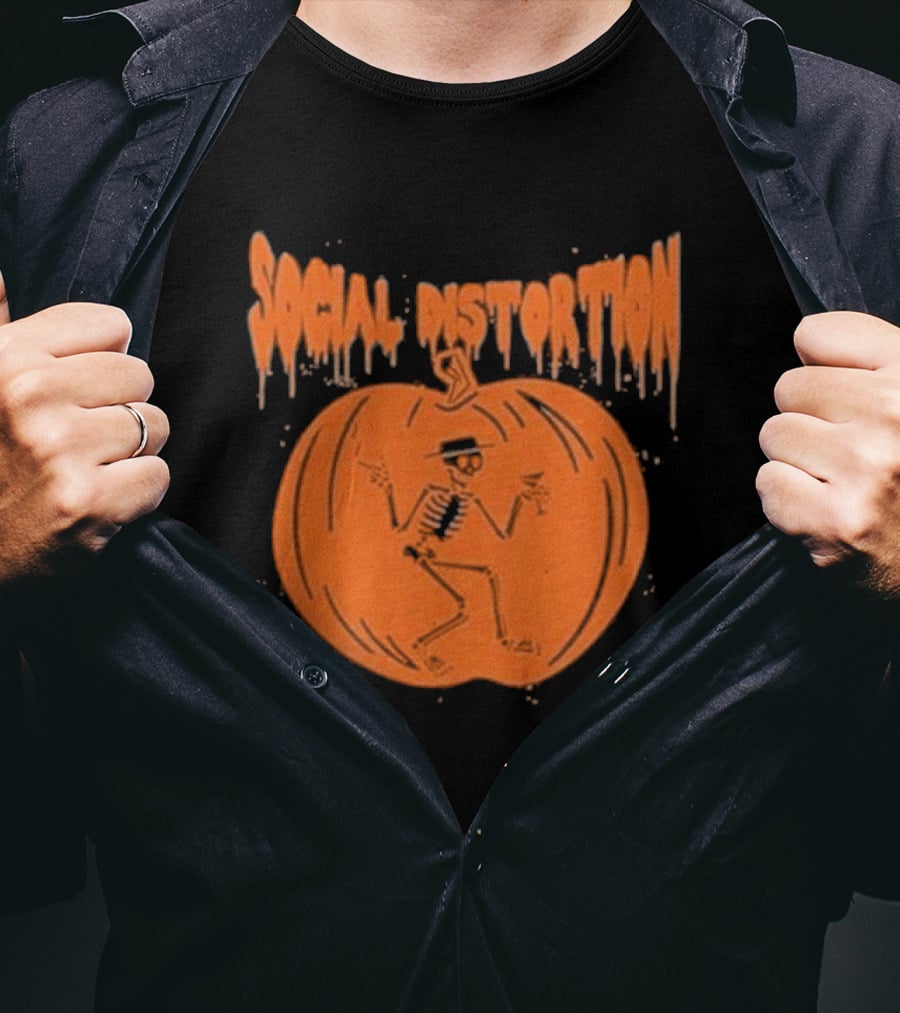 Social Distortion Skeleton Pumpkin T-Shirt