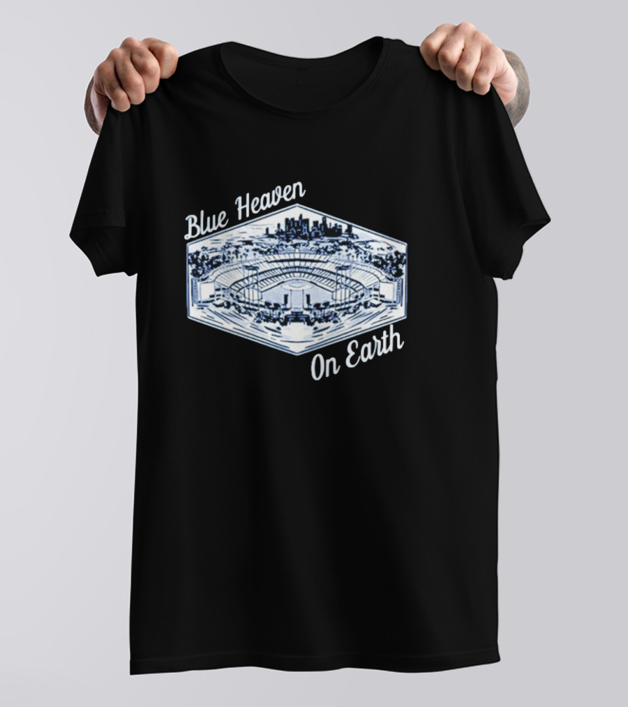 Los Angeles Dodgers Blue Heaven On Earth Stadium Skyline T-Shirt