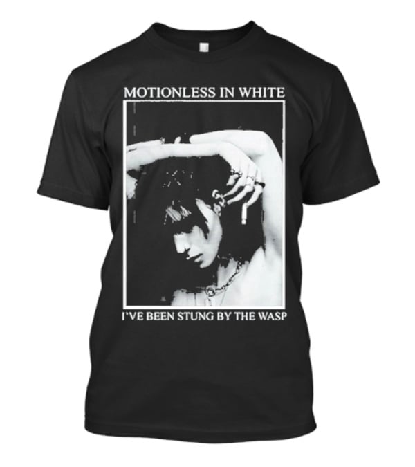 Motionless In White I've Been Stung By The Wasp Monochrome Portrait Image T-Shirt