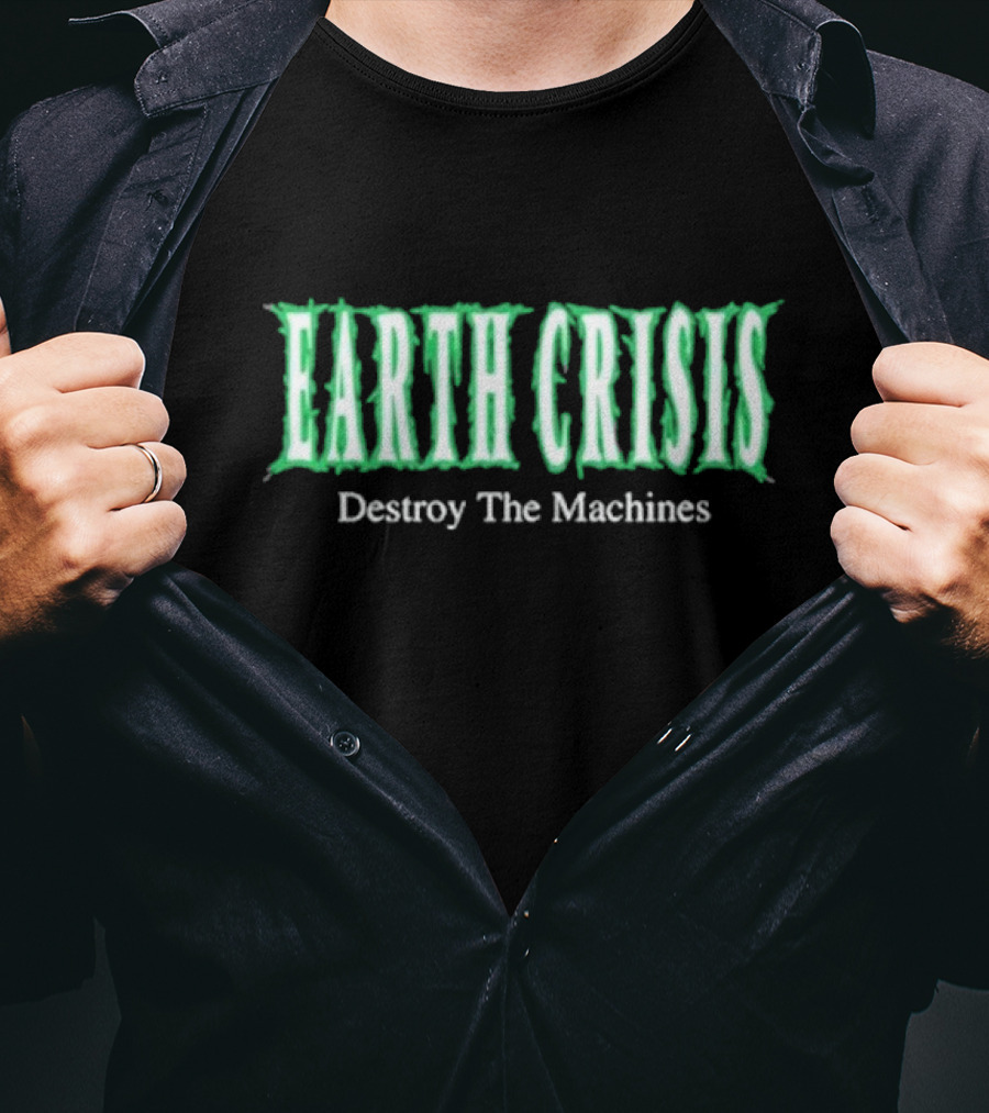 Pete Wentz Earth Crisis Destroy The Machines T-Shirt