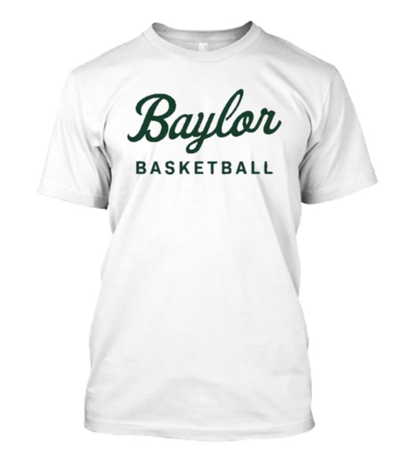 Baylor Basketball Green Text T-Shirt