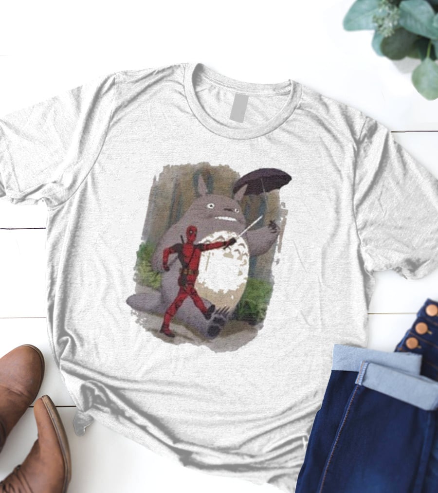 My Neighbor Totoro Deadpool Umbrella Adventure T-Shirt