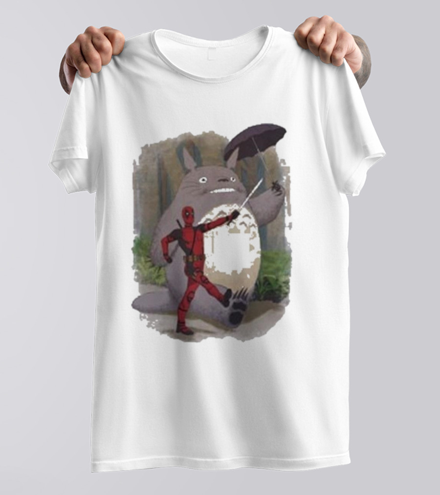 My Neighbor Totoro Deadpool Umbrella Adventure T-Shirt