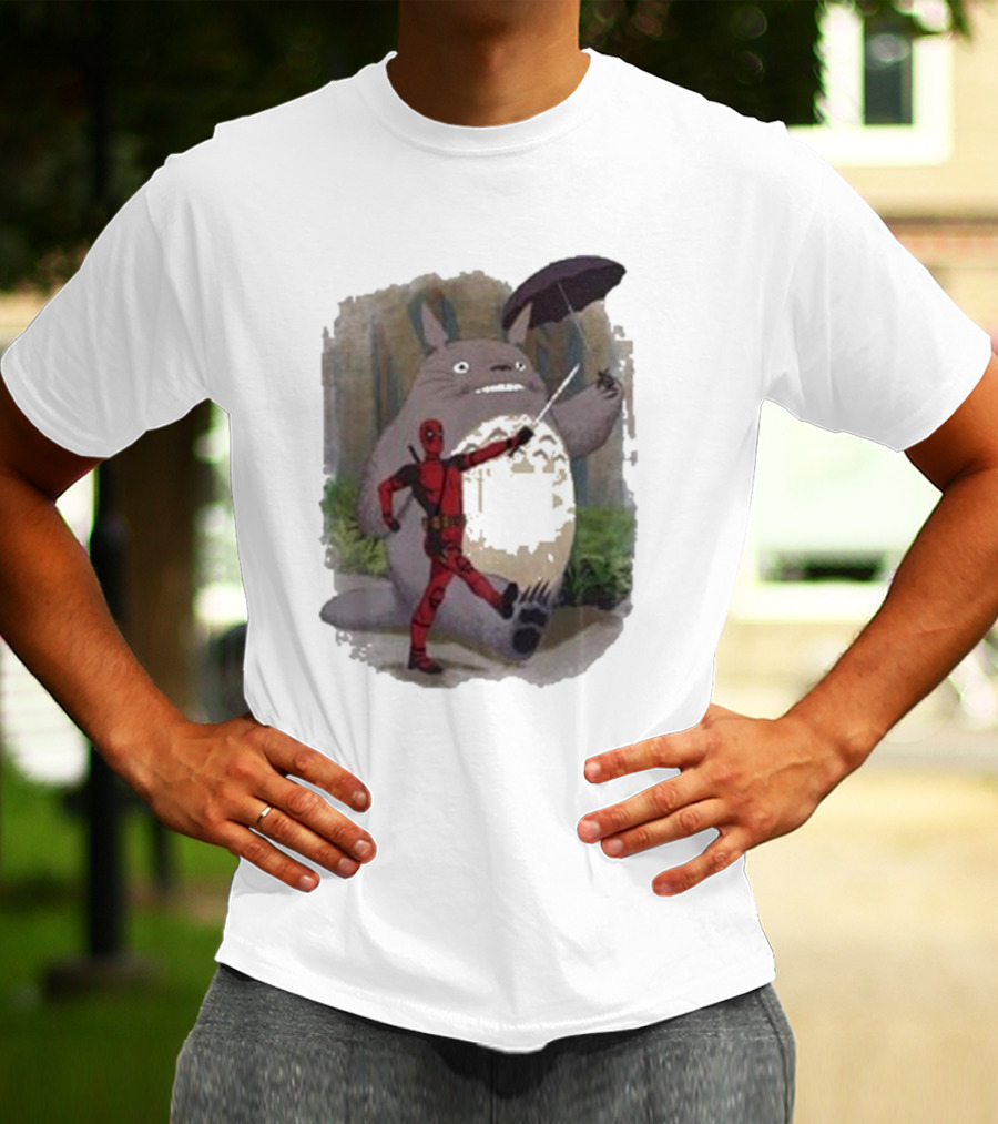 My Neighbor Totoro Deadpool Umbrella Adventure T-Shirt