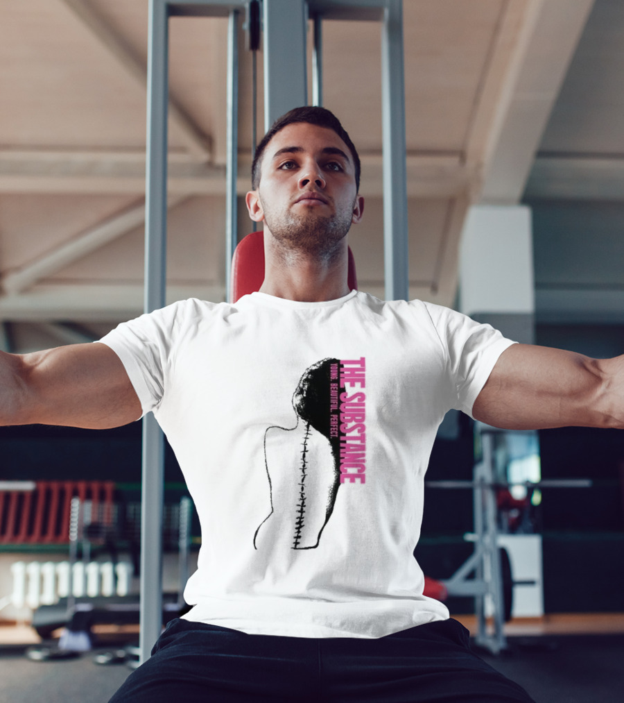 THE SUBSTANCE Young Beautiful Perfect Spine T-Shirt