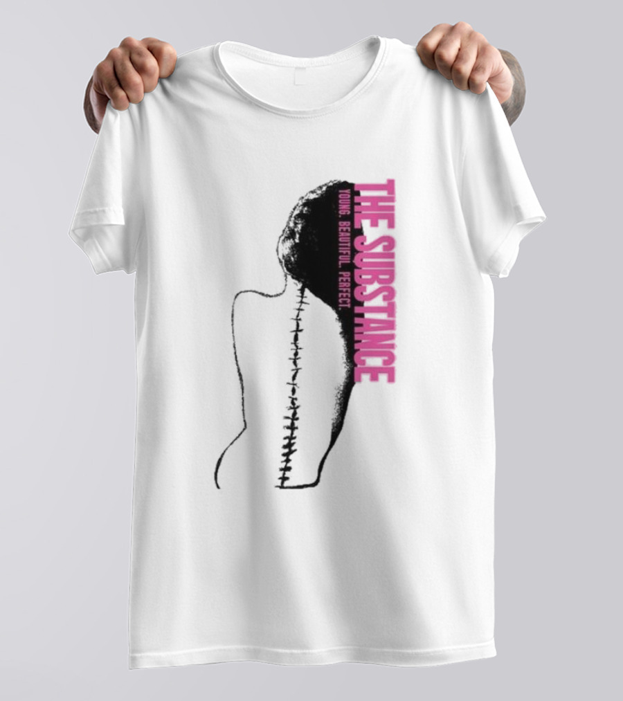 THE SUBSTANCE Young Beautiful Perfect Spine T-Shirt