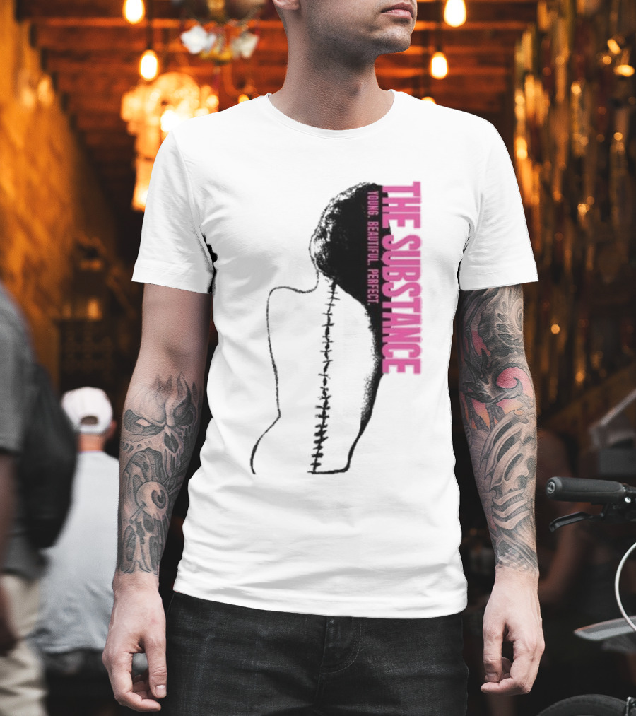 THE SUBSTANCE Young Beautiful Perfect Spine T-Shirt