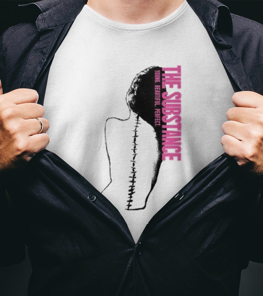 THE SUBSTANCE Young Beautiful Perfect Spine T-Shirt