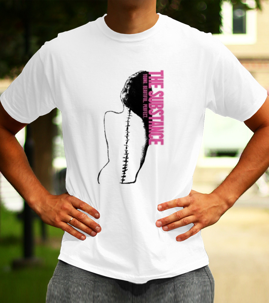 THE SUBSTANCE Young Beautiful Perfect Spine T-Shirt