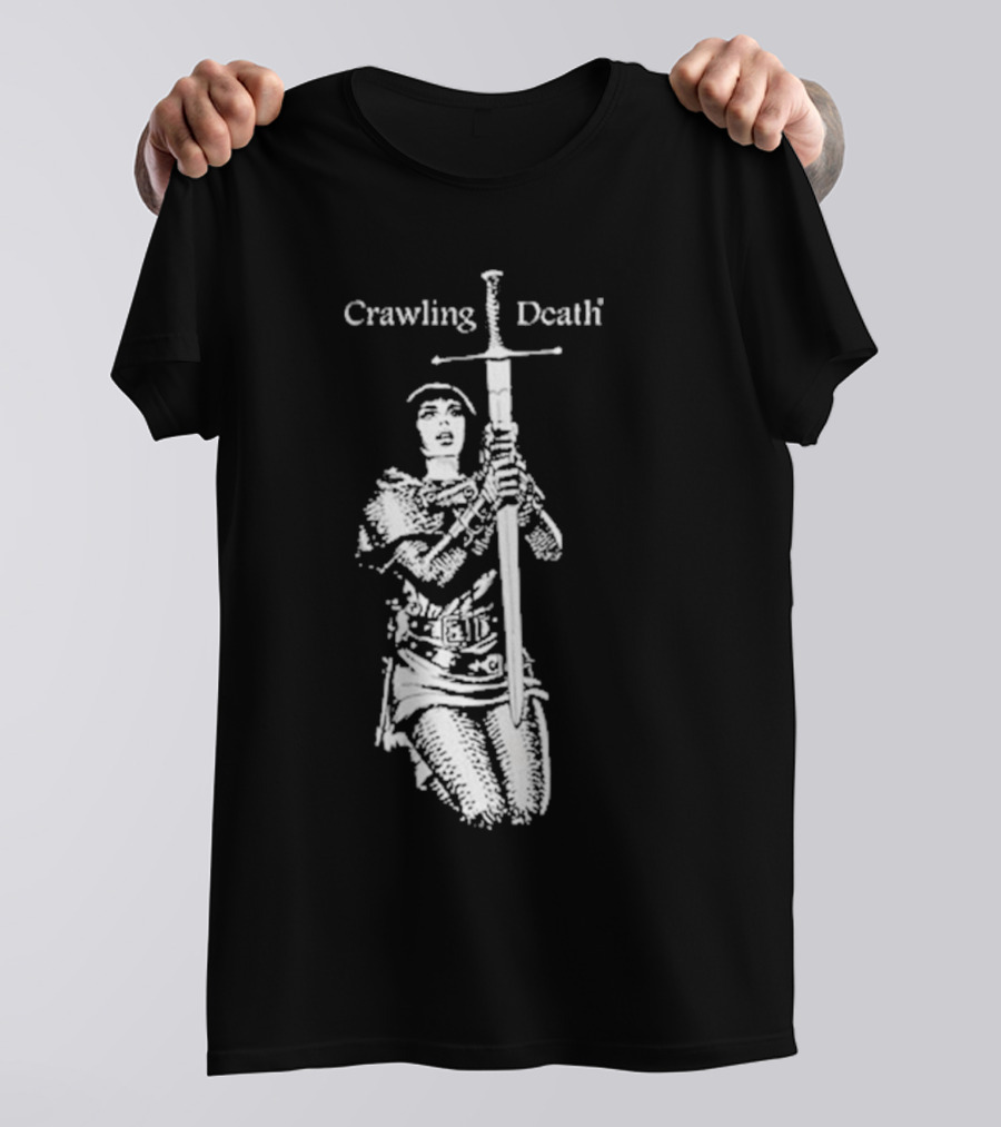 Crawling Death Medieval Warrior With Sword T-Shirt